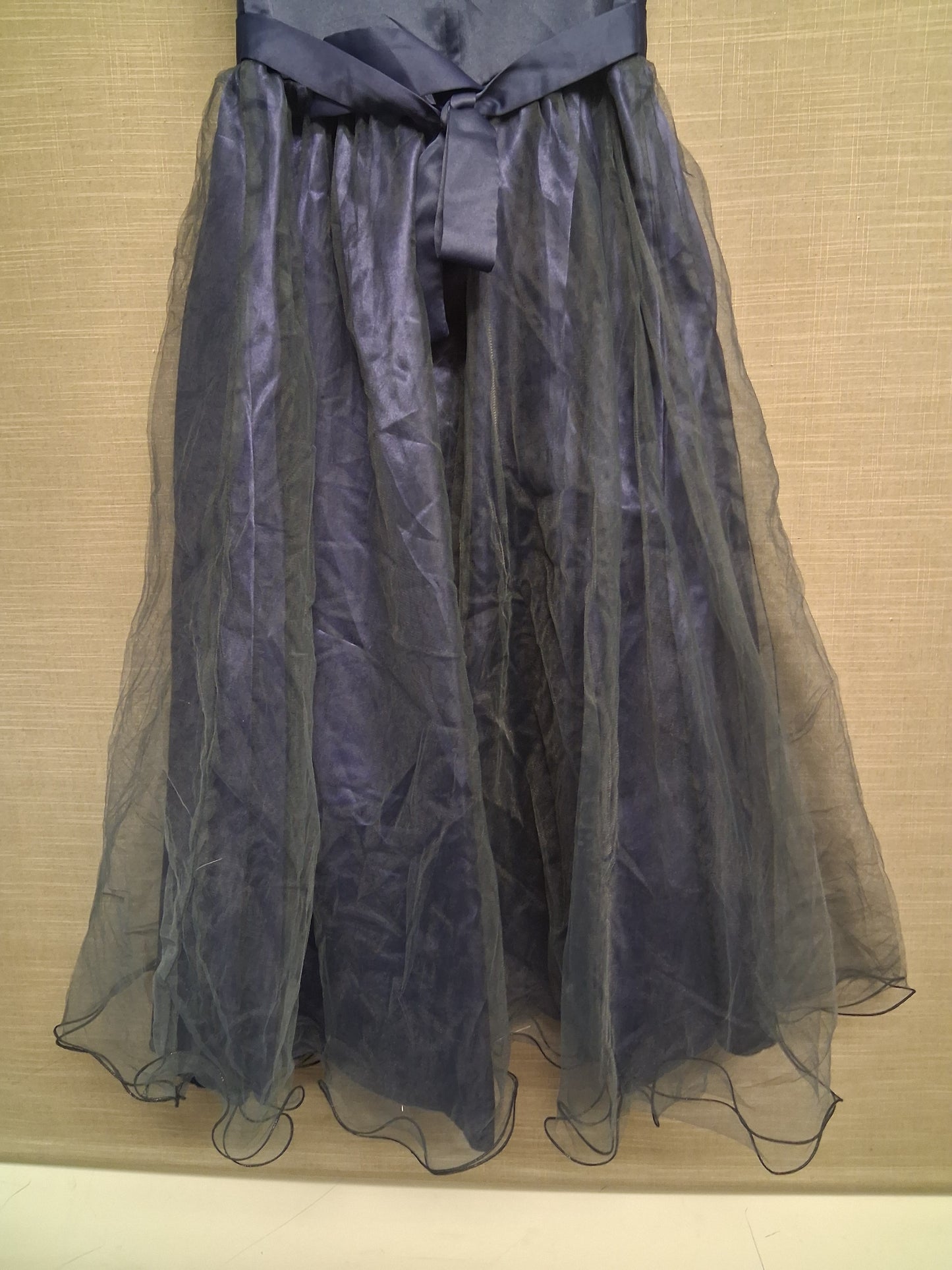 Top Star Girls Navy Blue Sequin Trim Sleeveless Prom Party Dress Age 11-12 Years