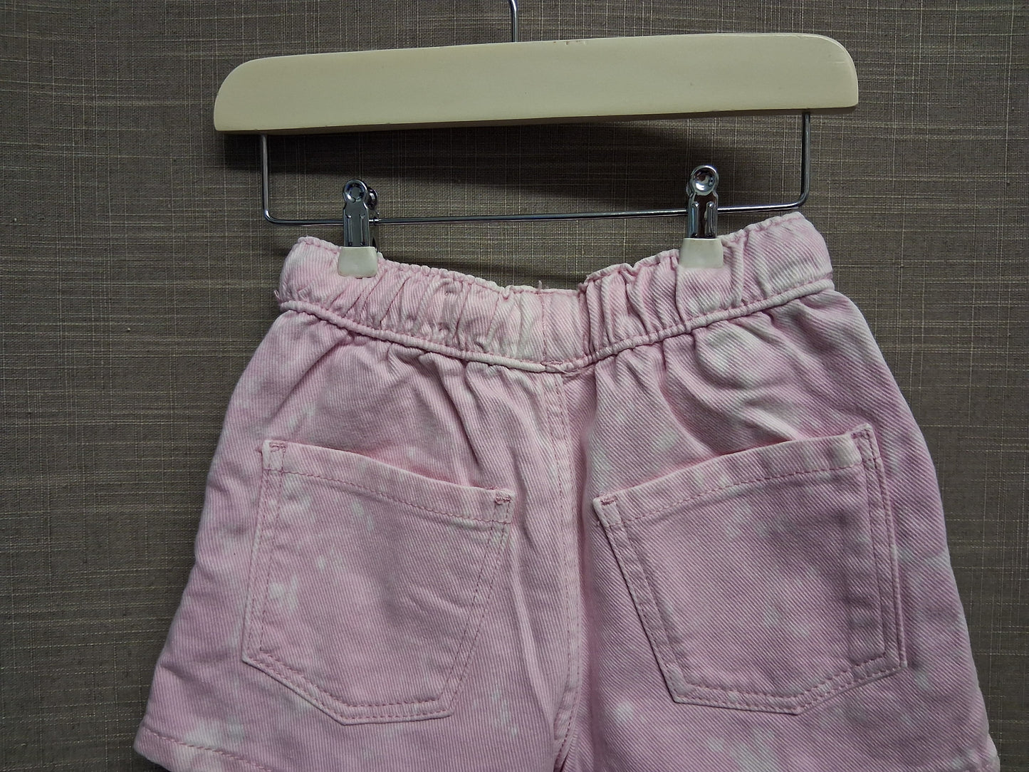 Primark Tie Waist Shorts Pink Denim Shorts Age 18-24 Months