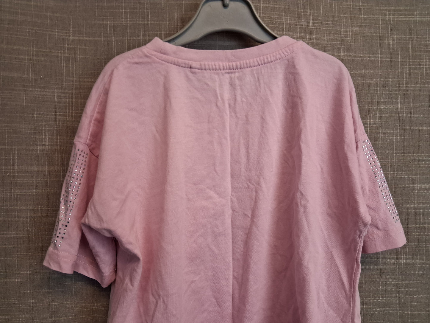 Juicy Couture Girls Crop T-Shirt Diamanté Spellout Age 5-6 Years