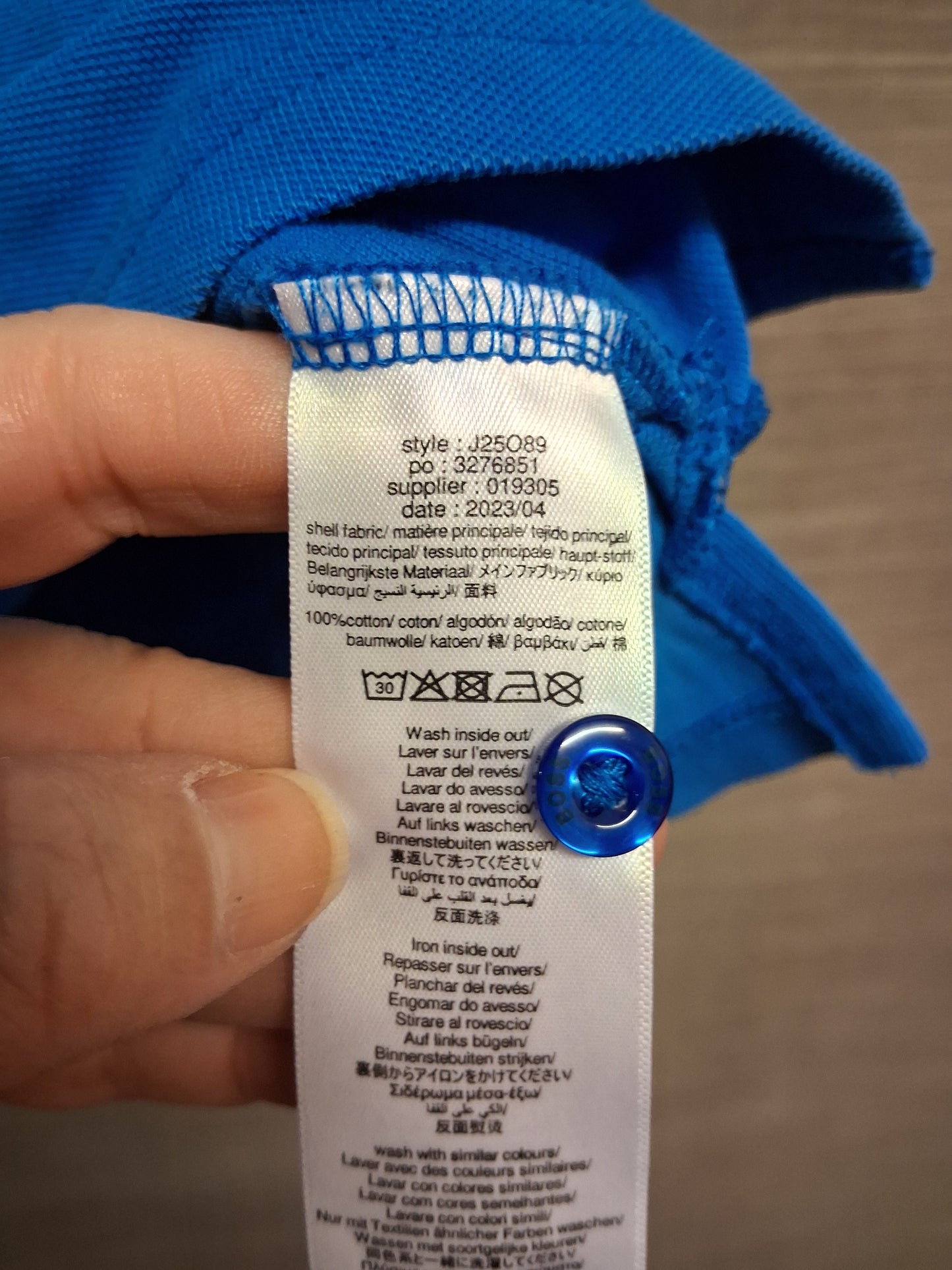 Boss Boys Blue Polo T-Shirt Short Sleeve Age 14 Years