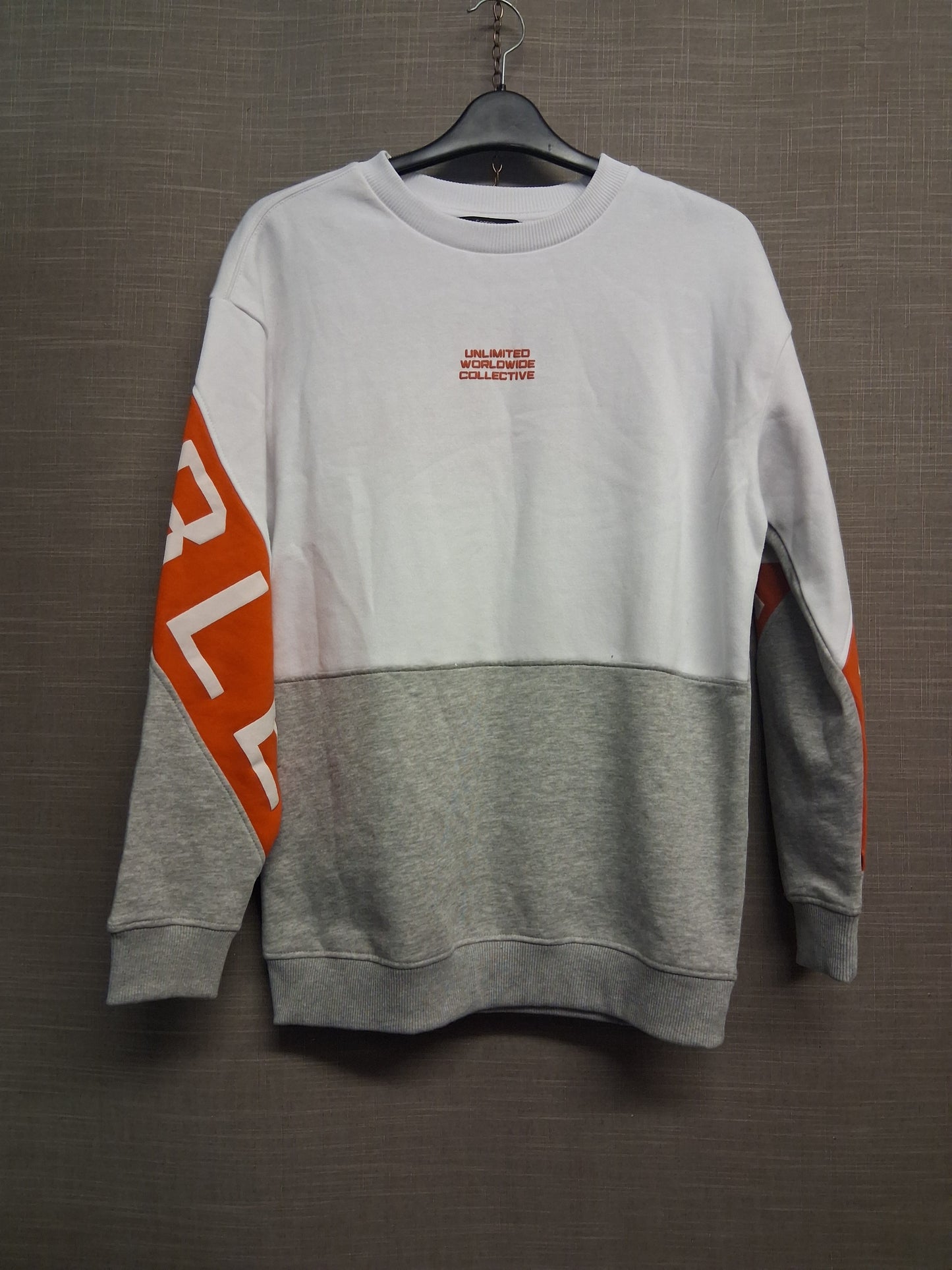 George Boys White Grey Graphic on the back Sweater Jumper Age 12-13 Years