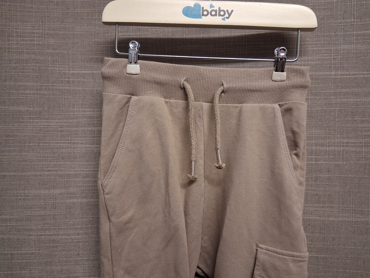 Next Boys Beige Cargo Joggers Age 3-4 Years