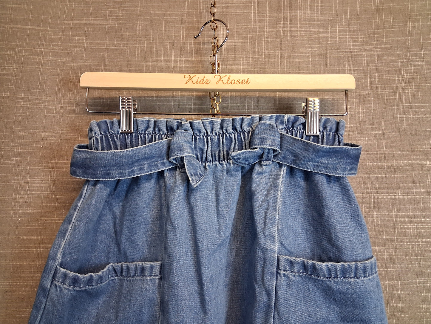 Next Paperbag Denim Skirt Light Blue Age 12 Years