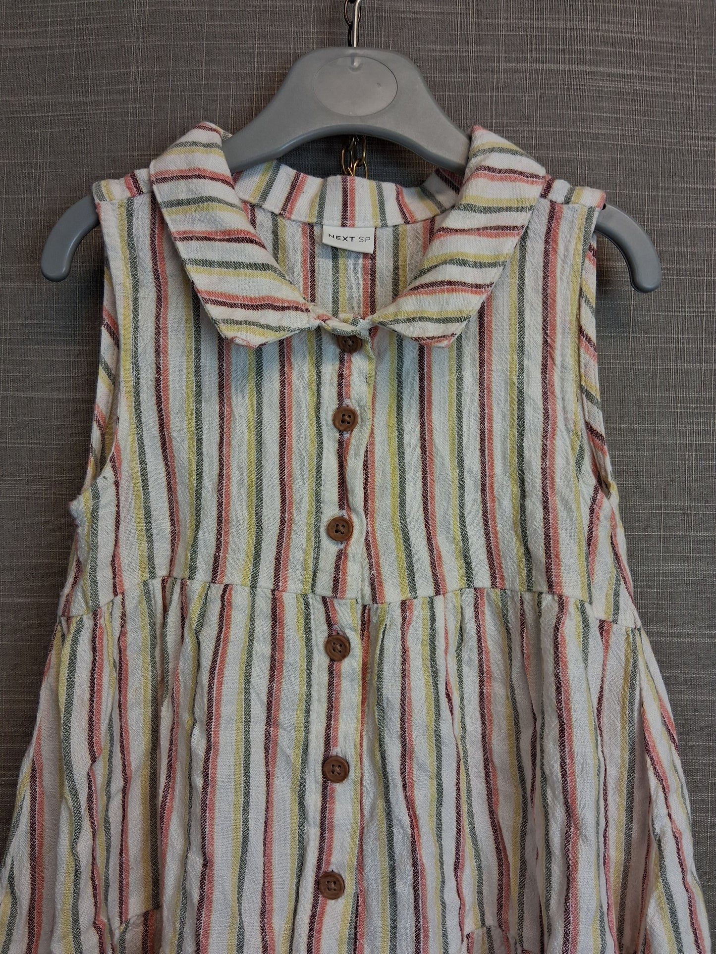Next Girls Multicolour Sleeveless Tiered Dress Age 3-4 Years