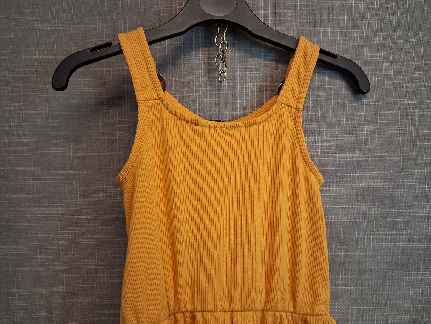Primark Girls Yellow Playsuit Tie Front Age 7-8 Years