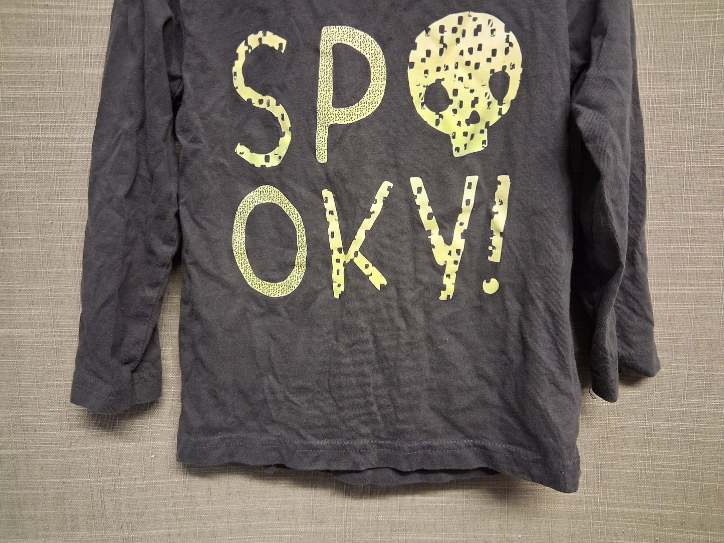 Mothercare Boys Halloween Long Sleeve Grey T-Shirt Age 2-3 Years
