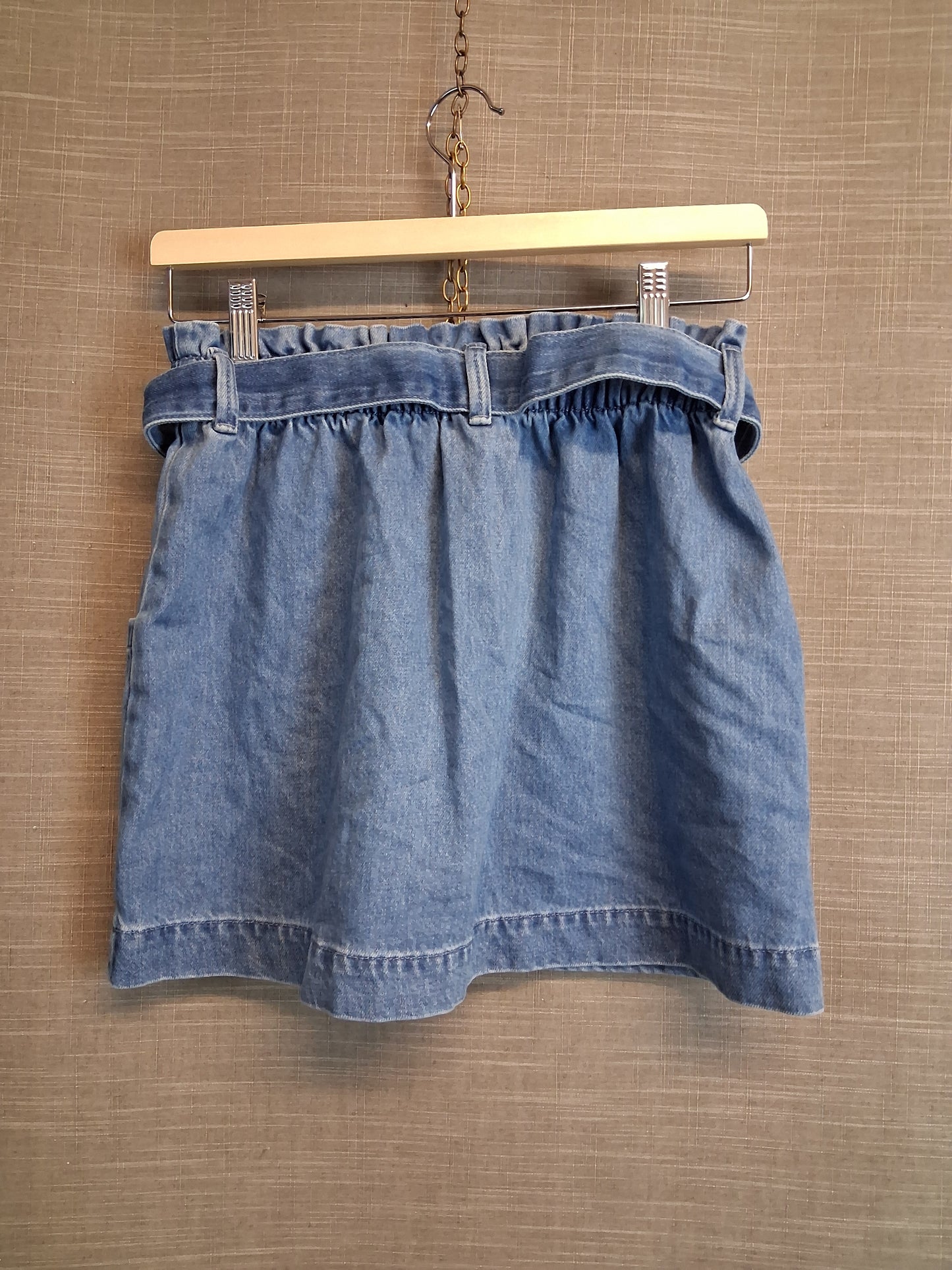 Next Paperbag Denim Skirt Light Blue Age 12 Years