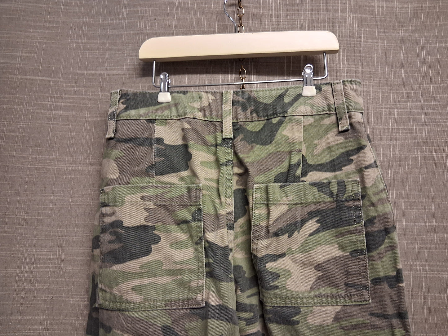Primark Girls Camouflage Cargo Trousers Age 11-12 Years Green Mix