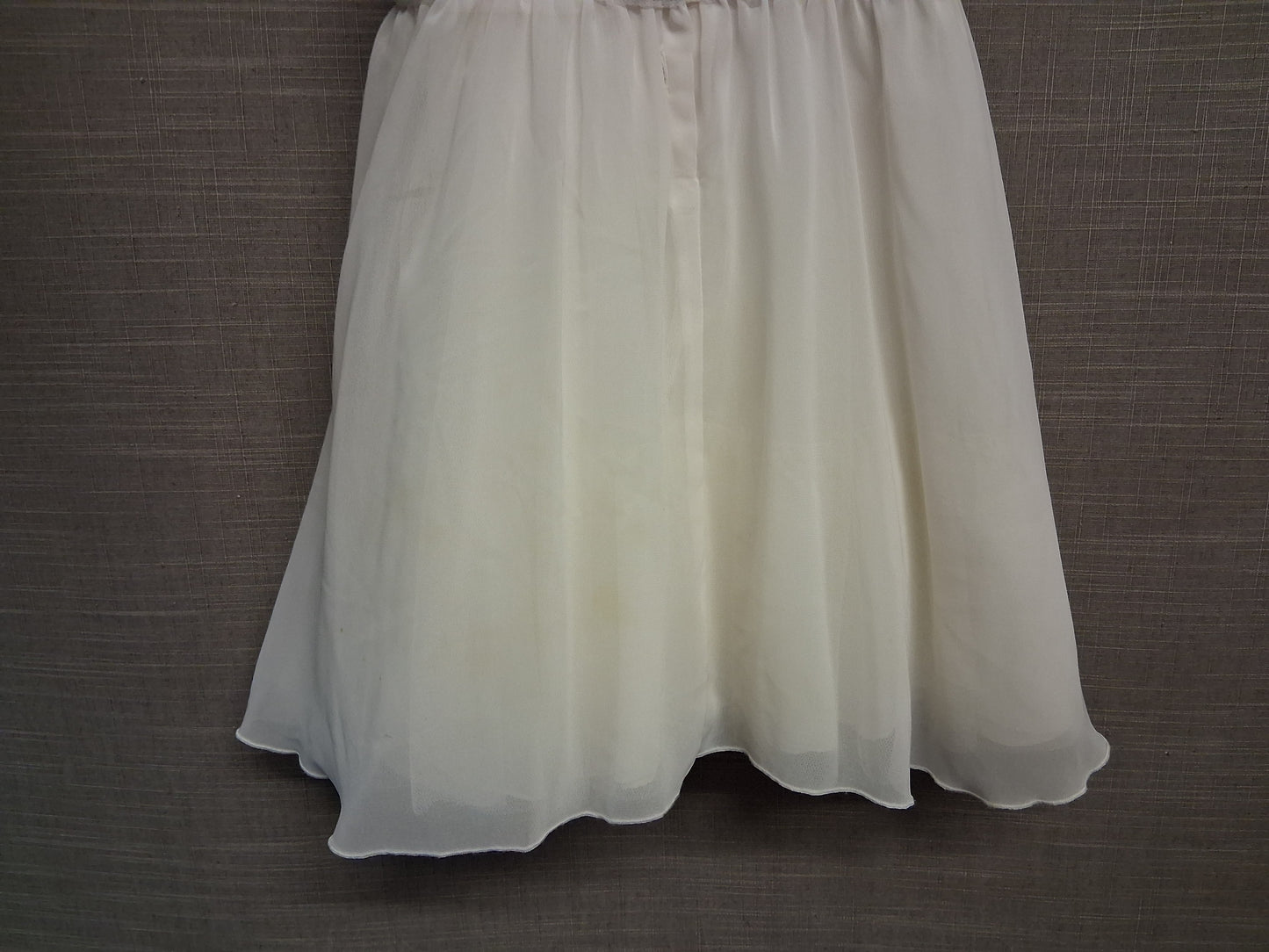 Autograph Marks And Spencer Ivory Special Occasion Dress Age 12-18 Months Sequin Trim