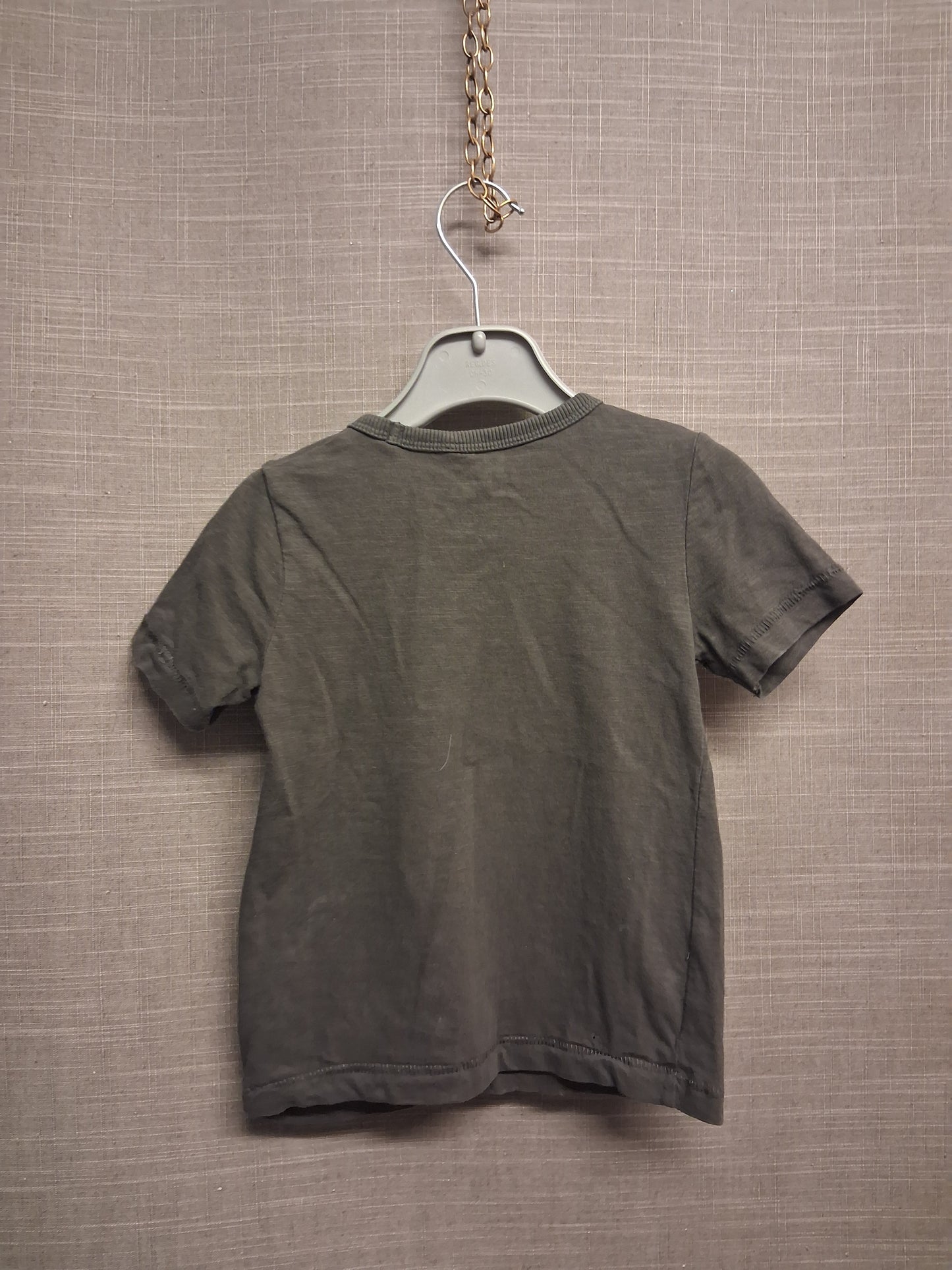 TU T-Shirt Boys Grey Shark 2 way Sequin Age 12-18 Months