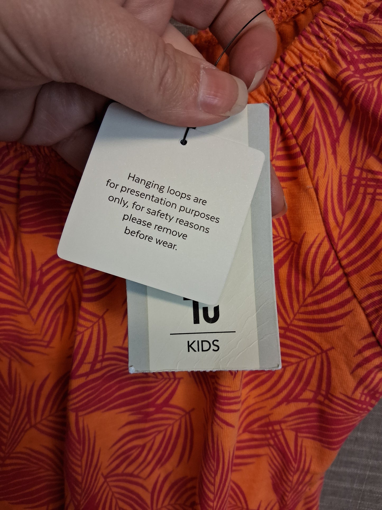 TU Girls Orange Off the Shoulder T-Shirt Short Sleeve Age 8 Years New