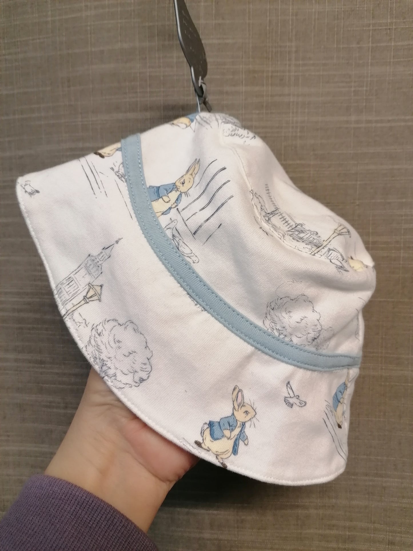 Peter Rabbit Sun Hat 0-3 Months Jersey UV Protection New
