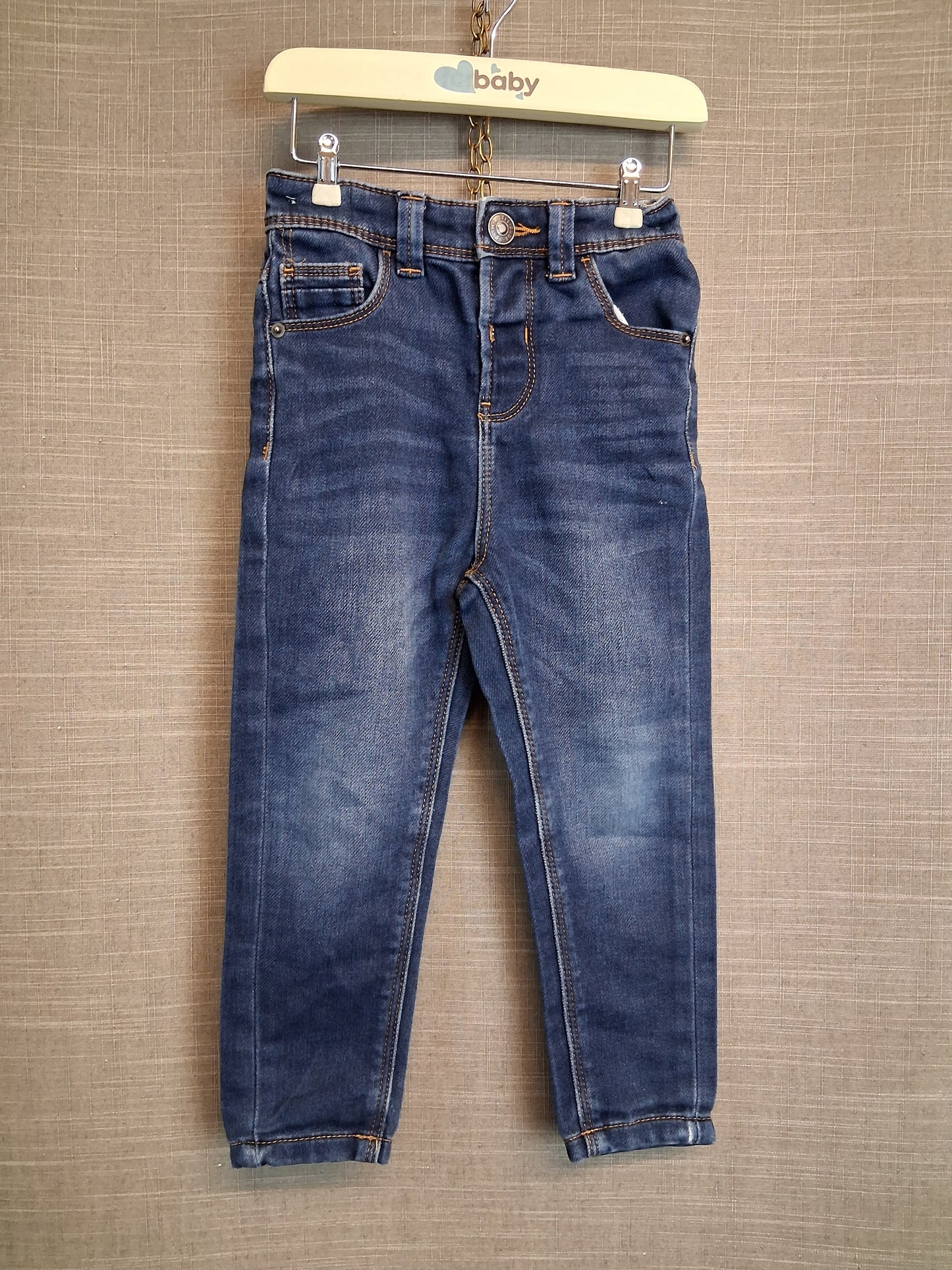 George Boys Blue Denim Jeans Age 2-3 Years