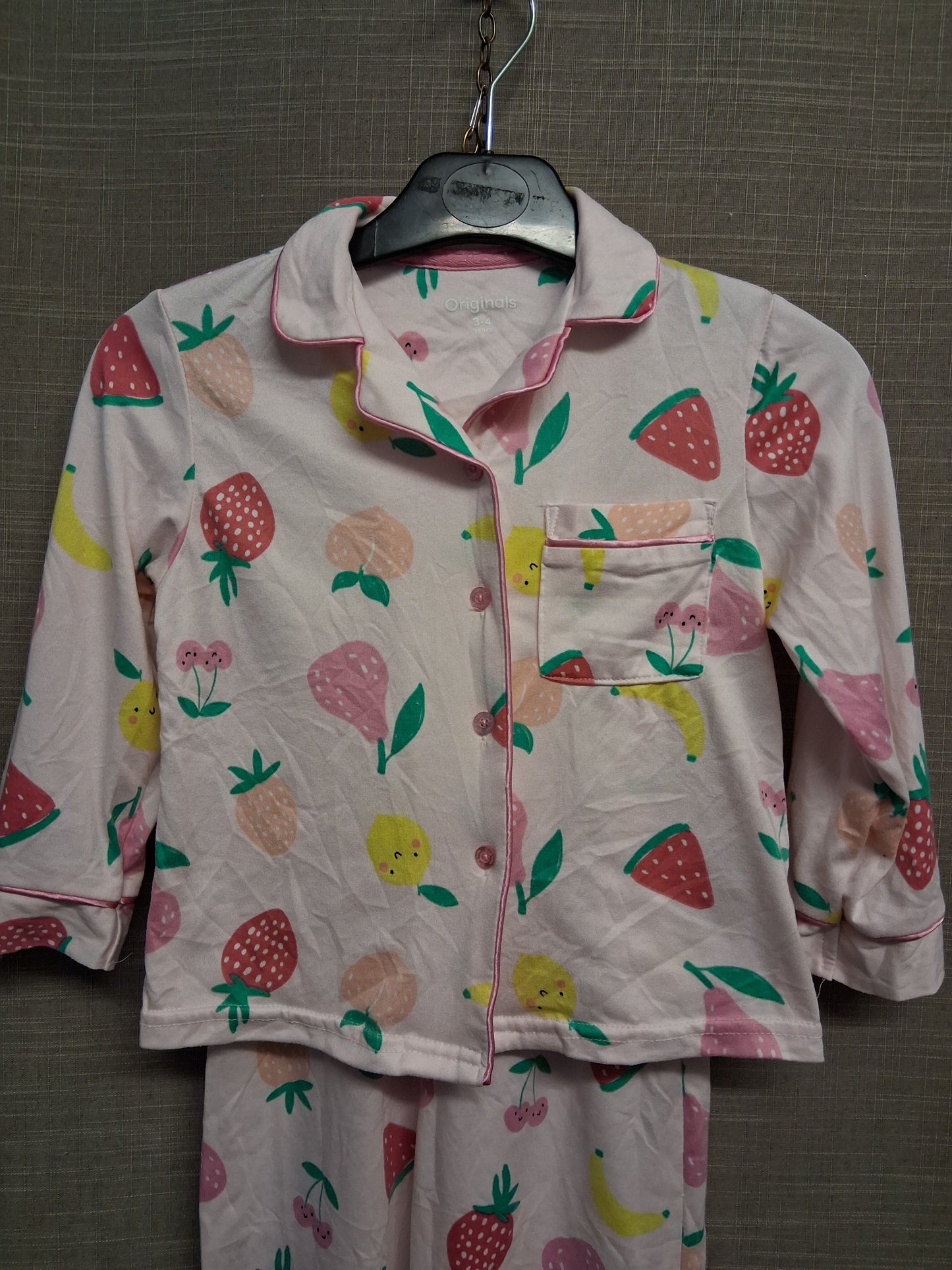 Originals Girls Summer Fruits Pyjamas PJs Set Age 3-4 Years