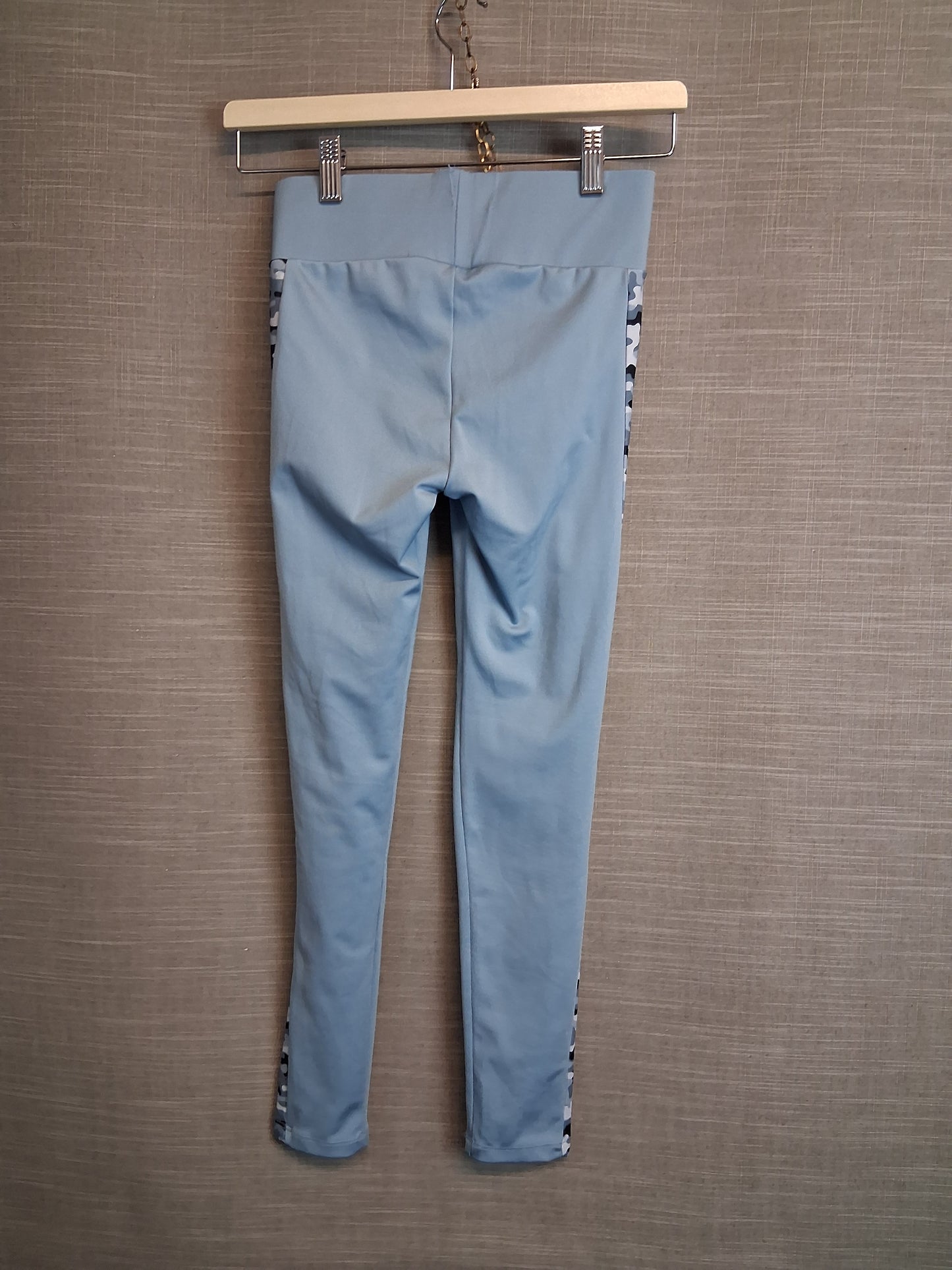 Holyfield Girls Blue Leggings Camoflague Trim Age 10-12 Years