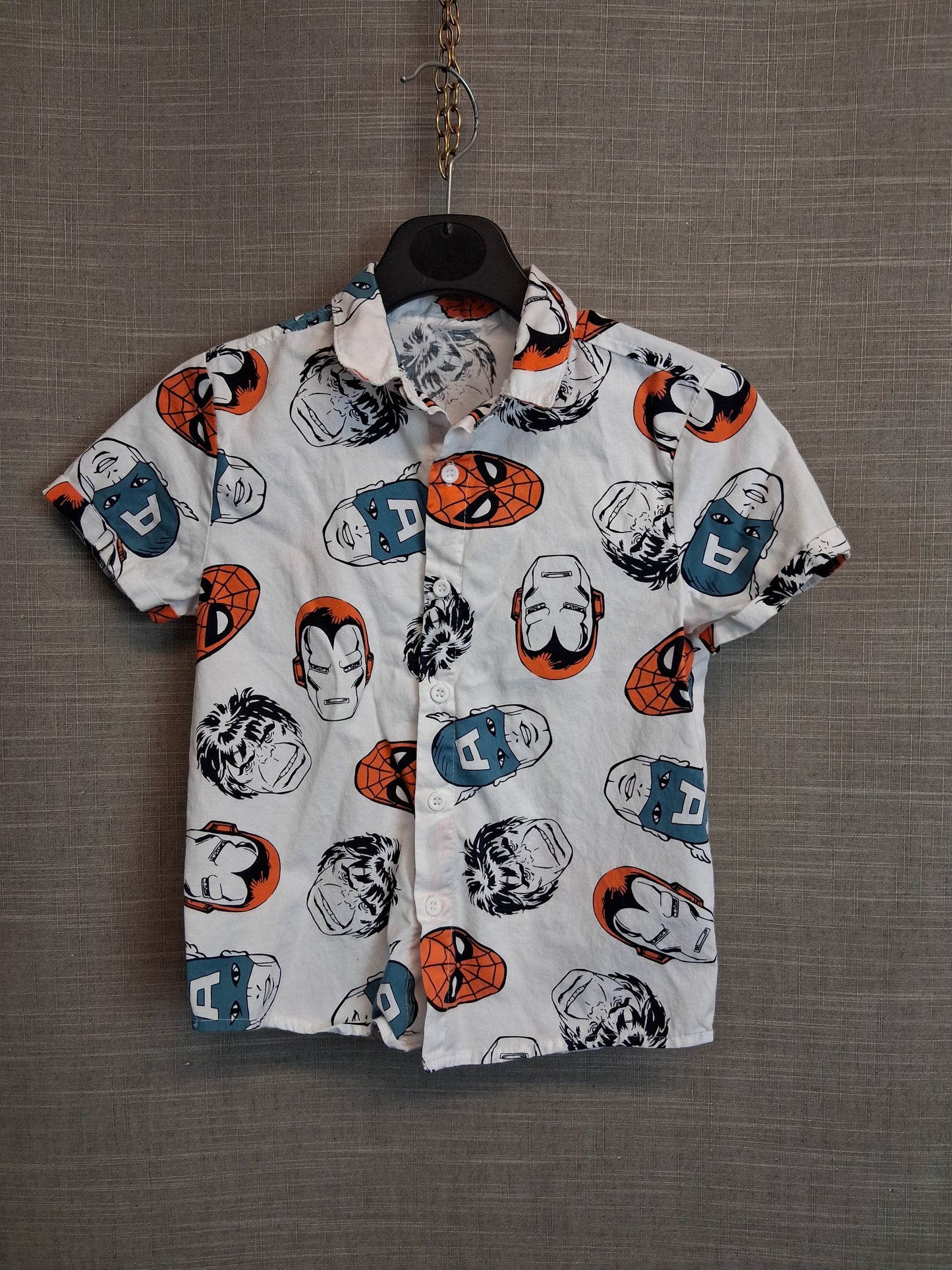 Marvel Avengers Short Sleeve Shirt Age 5 Years Multicolour