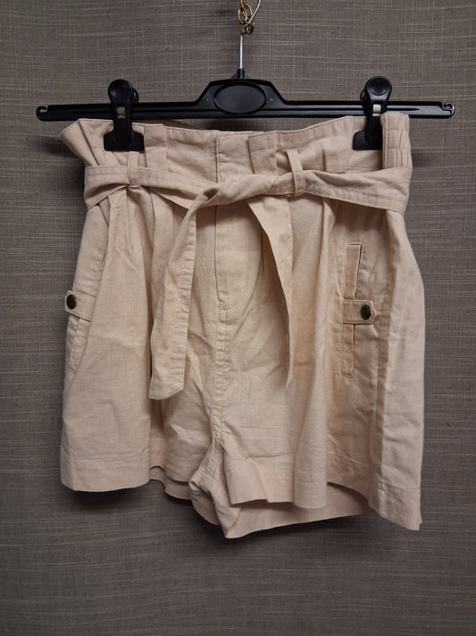 Candy Couture Matalan Girls Peach Denim Shorts with Belt Age 15 Years
