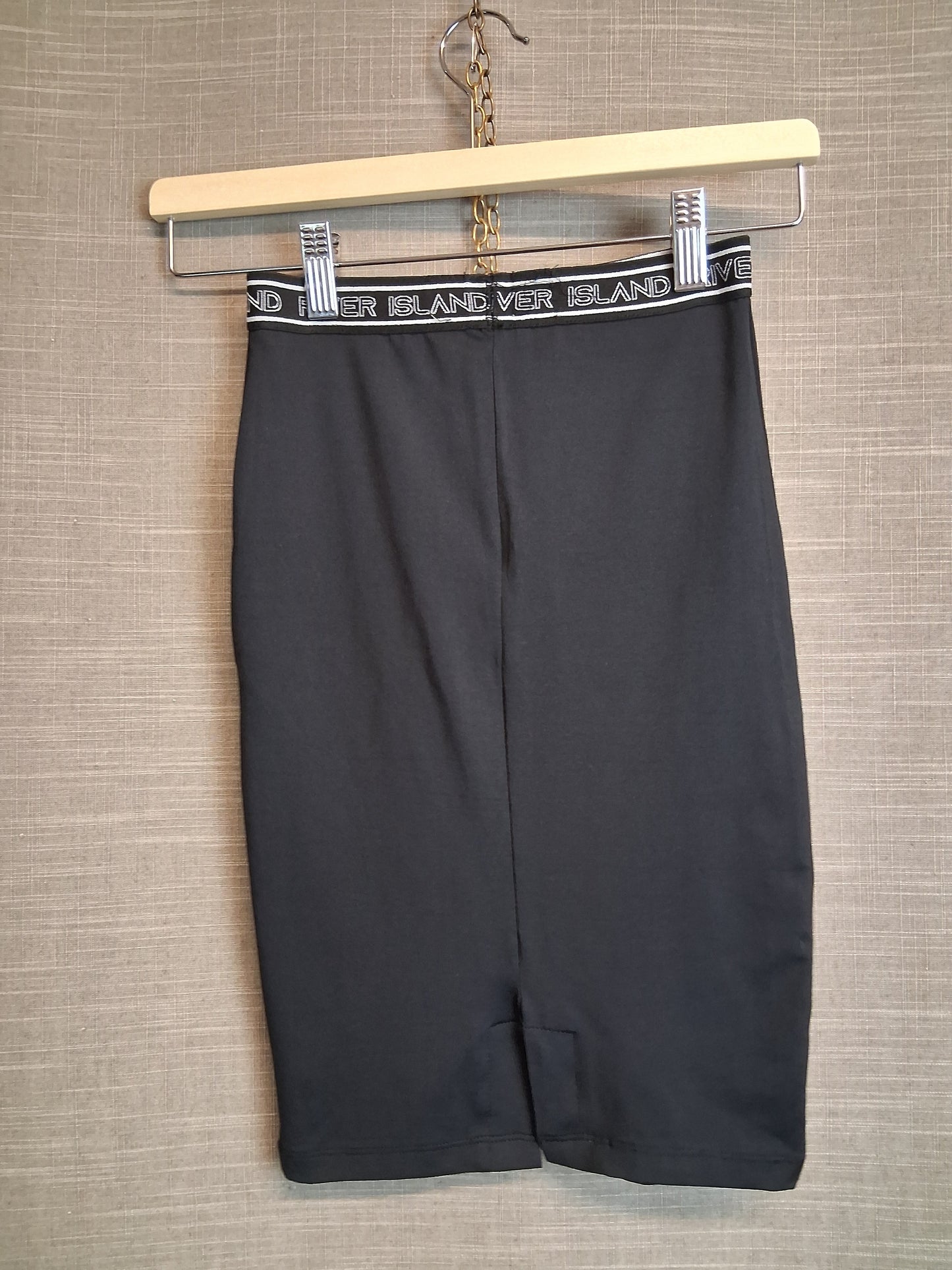 River Island Midi Skirt Black Stretch Age 5-6 Years