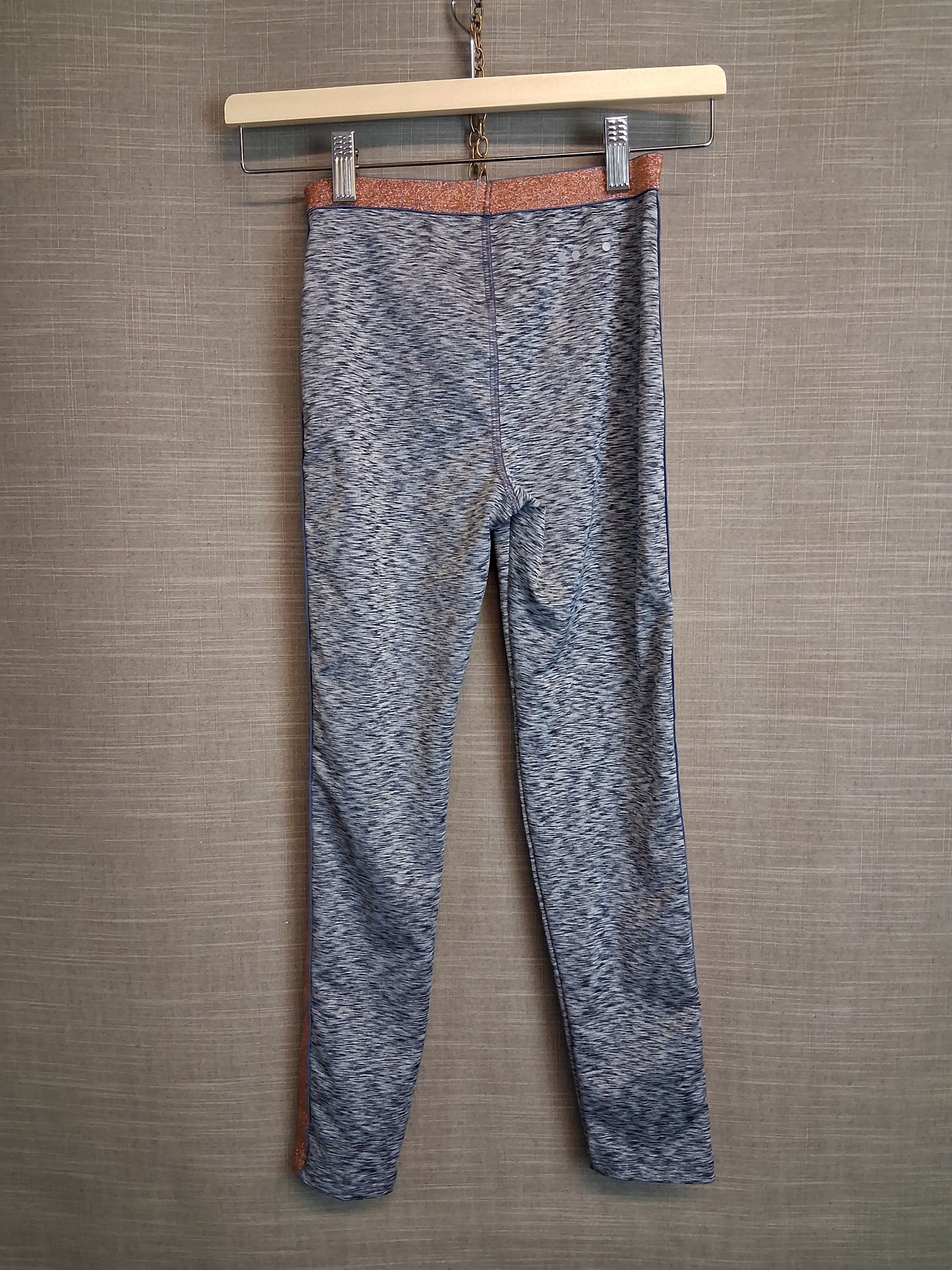 Matalan Girls Blue Leggings Age 10-11 Years Sparkly Trim