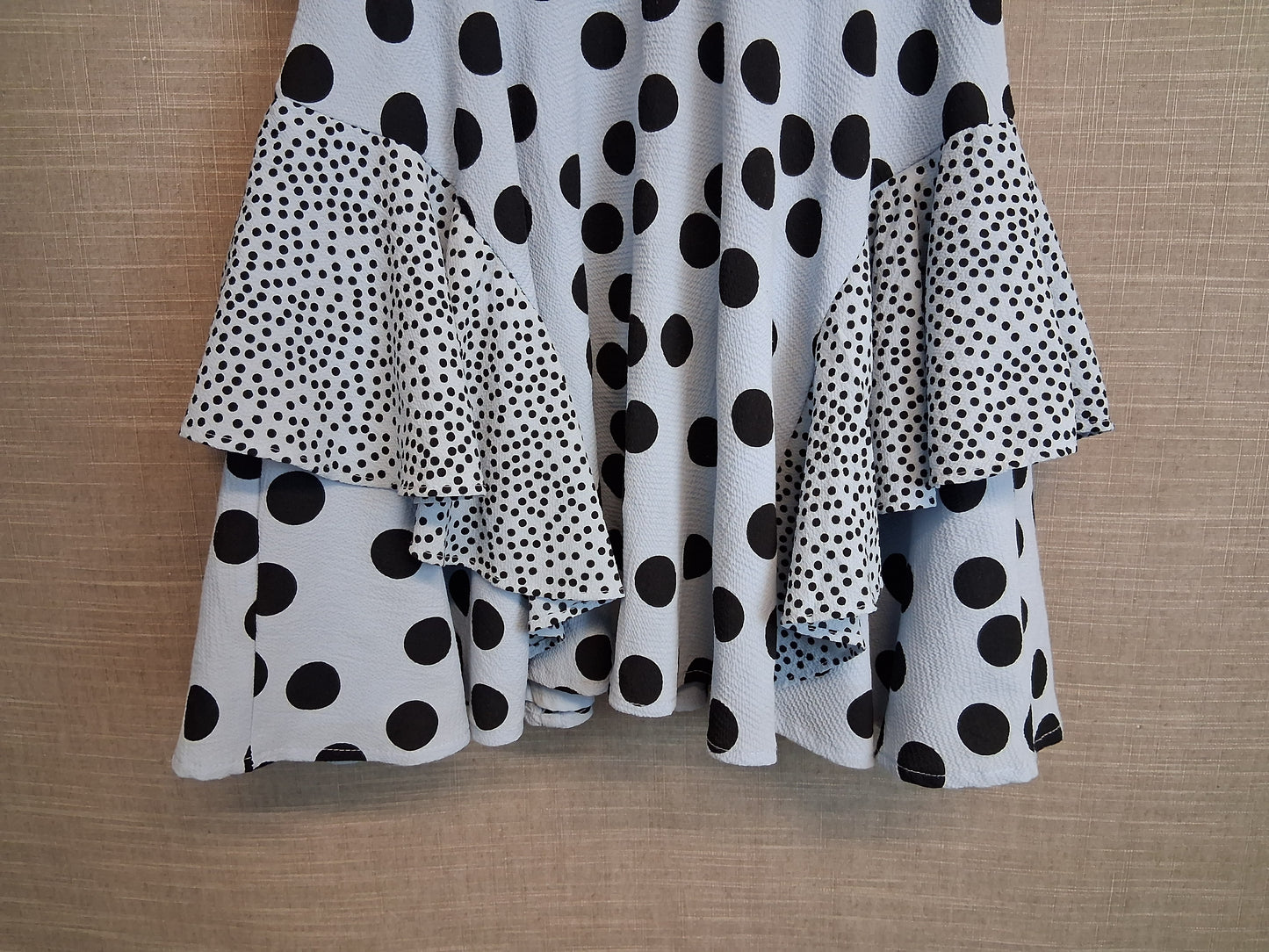 Monsoon Girls Blue Spotty Sleeveless Age 9 Years