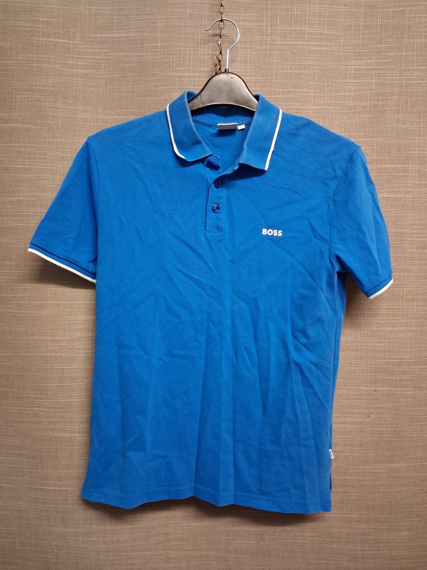 Boss Boys Blue Polo T-Shirt Short Sleeve Age 14 Years