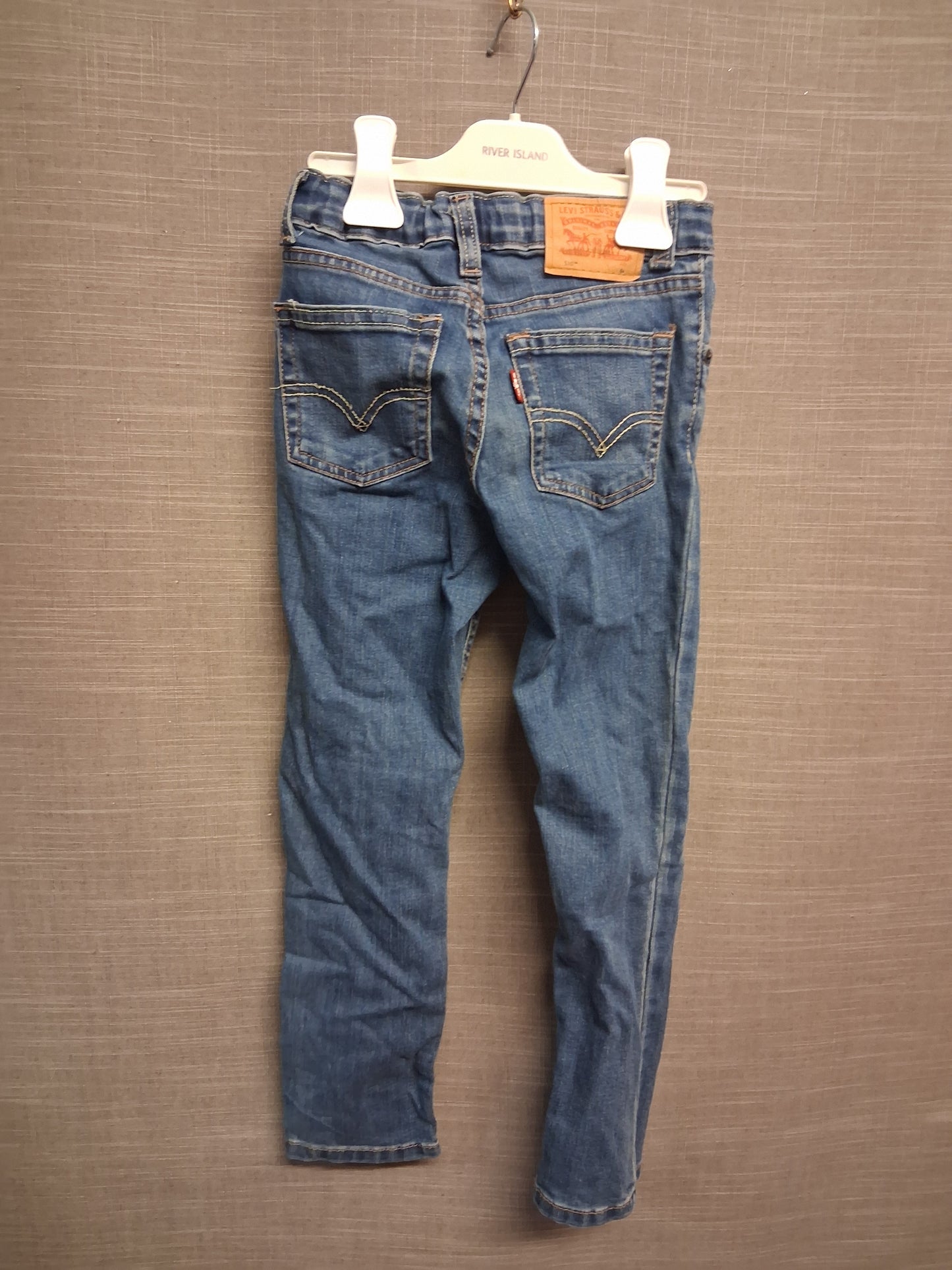 Levis Boys Blue Straight Slim Leg Jeans Age 6 Years