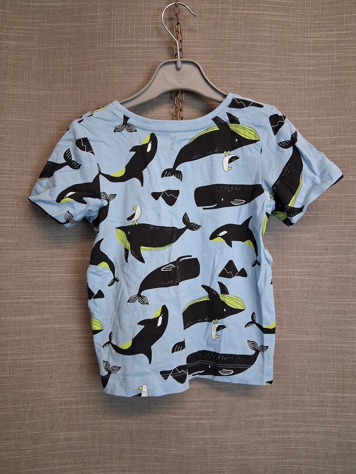 Matalan Boys Short Sleeve T-Shirt Whale Theme Age 2-3 Years