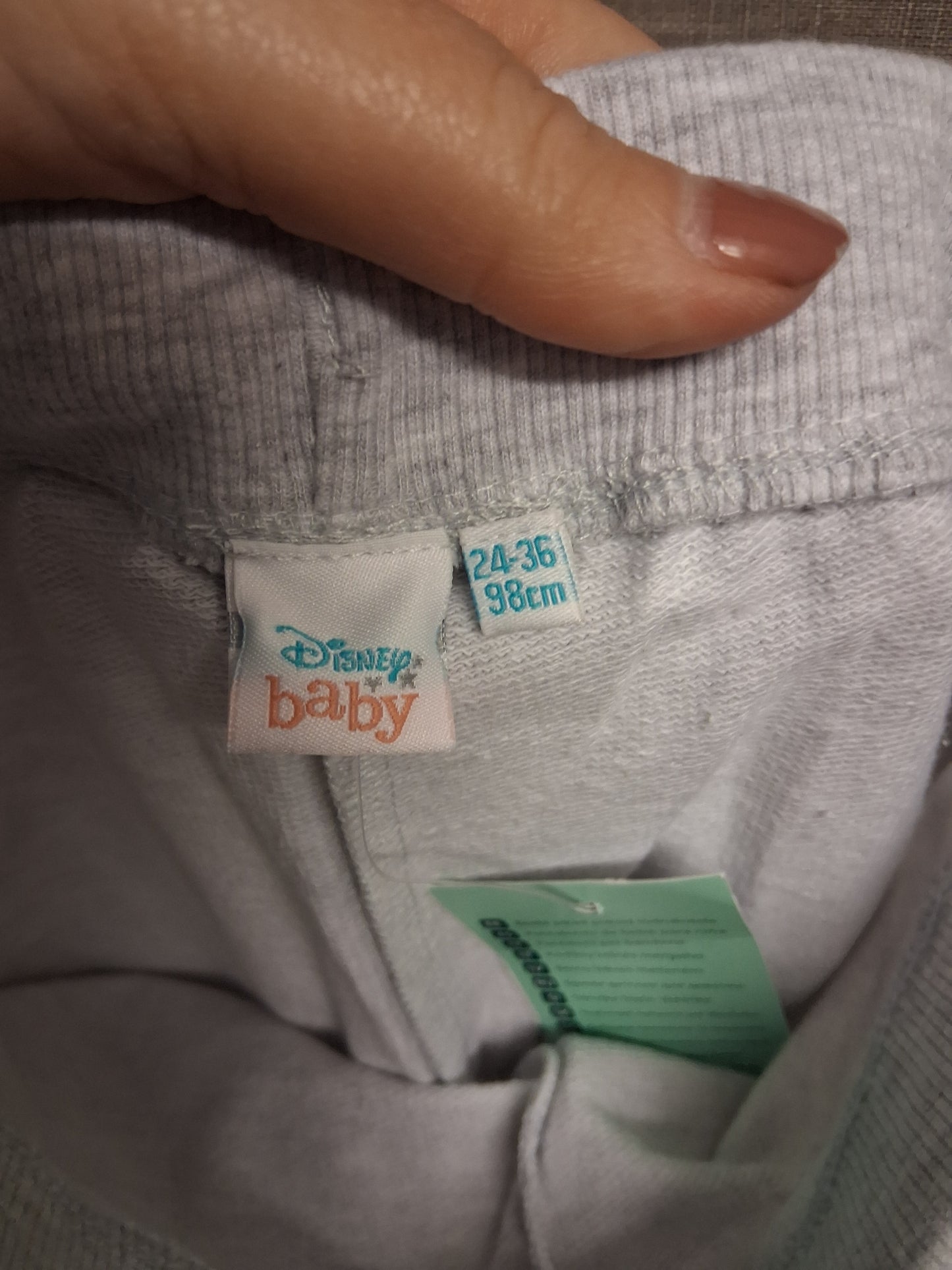 Disney Baby Minnie Mouse Girls Grey Jersey Joggers Age 2-3 Years New