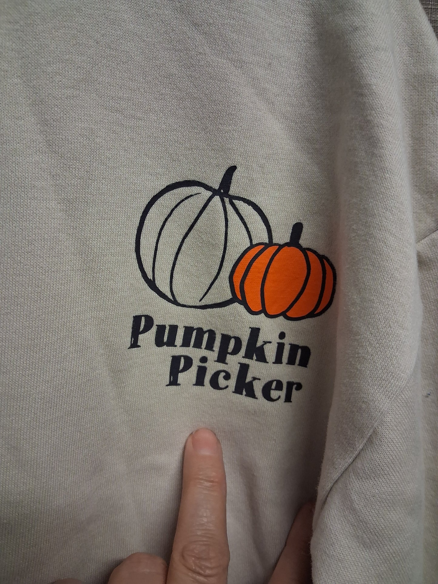 George Halloween Autumn No 1 Pumpkin Picker Beige Sweater Age 3-4 Years