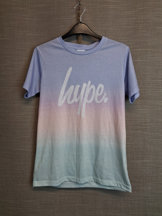 Hype Girls Pastel Ombré T-Shirt Short Sleeve Age 13-14 Years