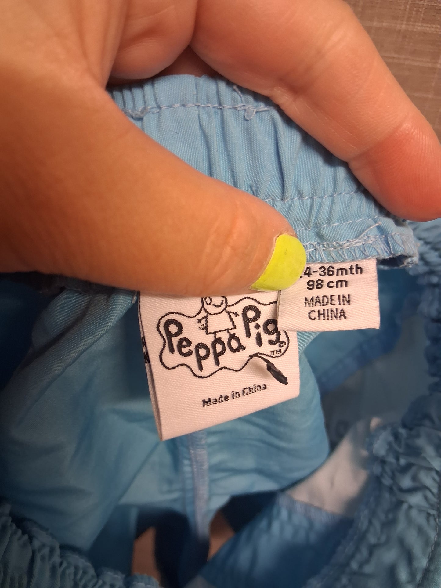 Primark Peppa Pig George Dinosaur Swim Shorts Age 2-3 Years