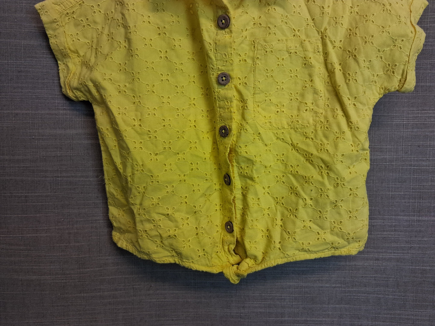 TU Girls Tie Front Blouse Short Sleeve Age 8 Years