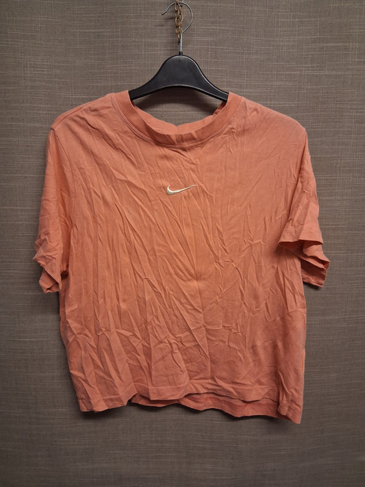 Nike Girls Peachy Pink Loose Fit Short Sleeve Cropped T-Shirt Age 15-16 Years See Description