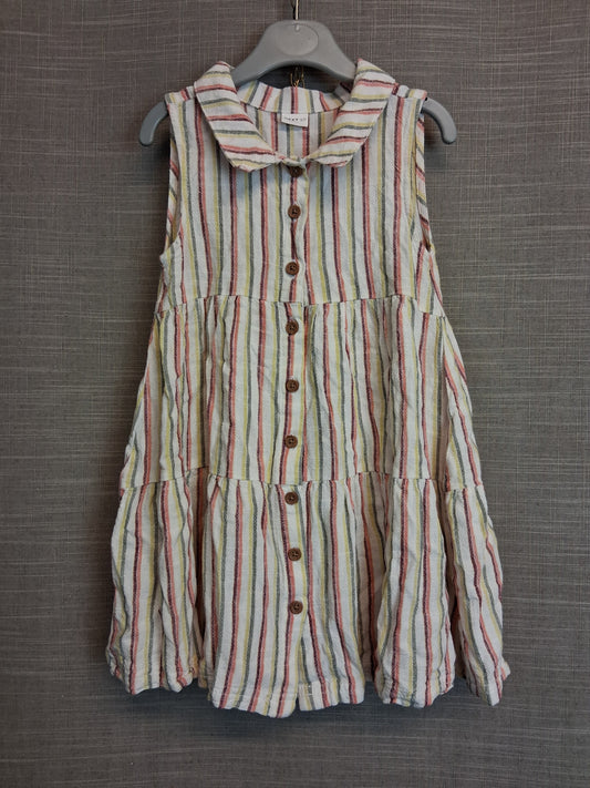 Next Girls Multicolour Sleeveless Tiered Dress Age 3-4 Years