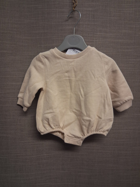 Next Sweater Bodysuit Girls Biege Age 0-3 Months New