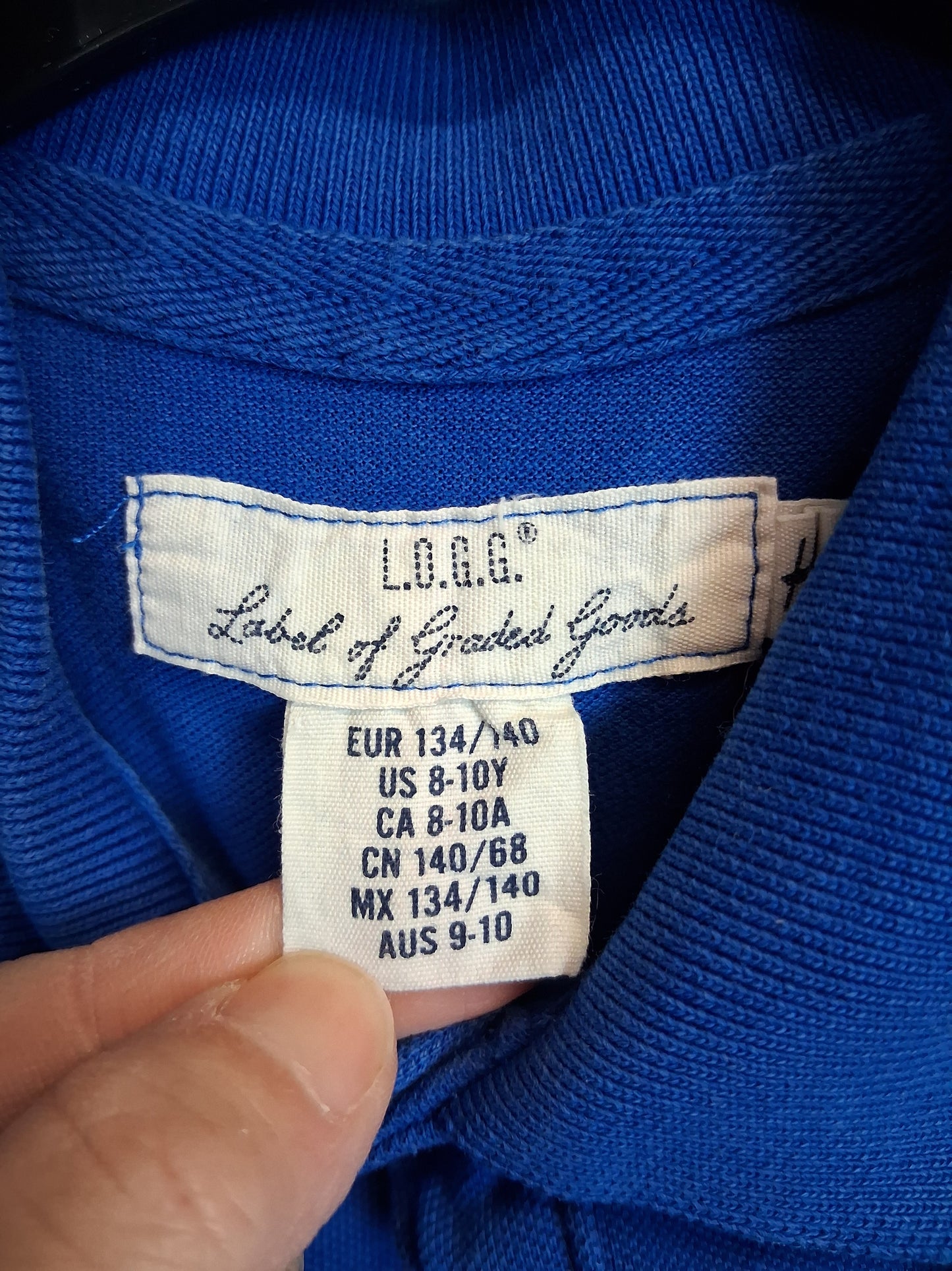 H&M Boys Blue Polo T-Shirt Age 8-10 Years