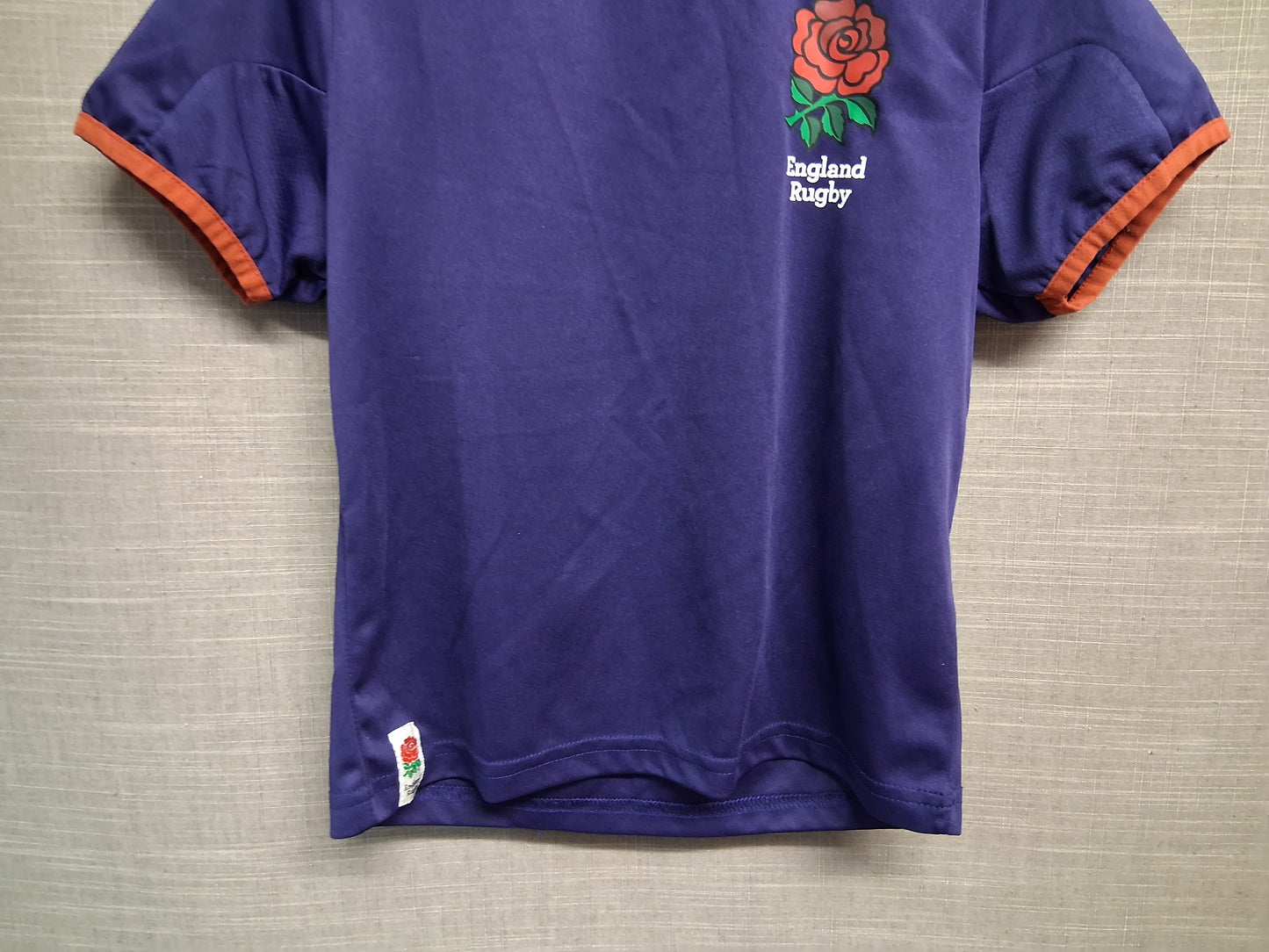 England Rugby T-Shirt Short Sleeve Purple Age 11-12 Years
