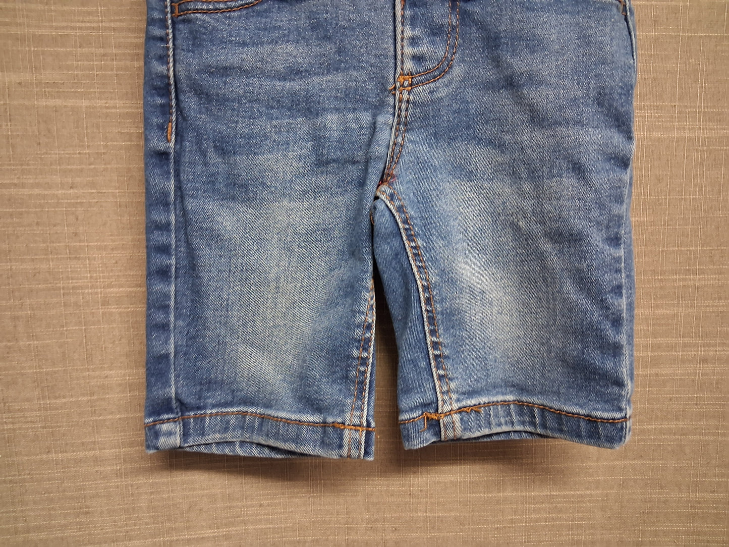 Primark Boys Skinny Denim Shorts Jorts Blue Age 2-3 Years