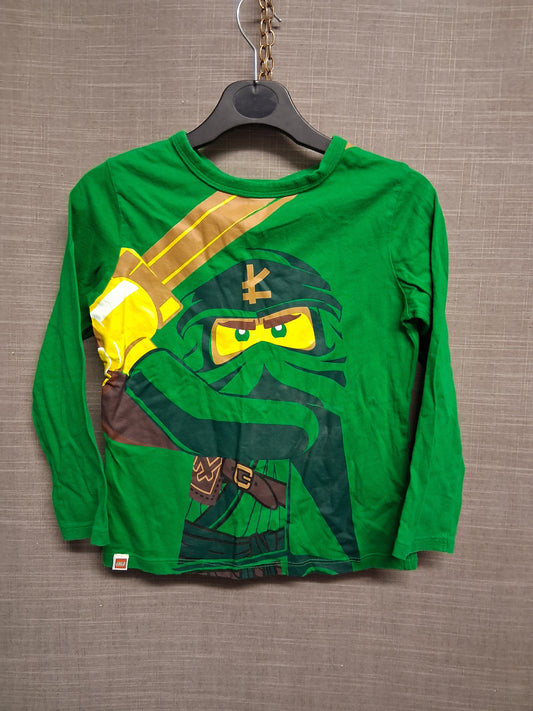 Lego H&M Ninja Boys Green Long Sleeve T-Shirt Age 4-6 Years