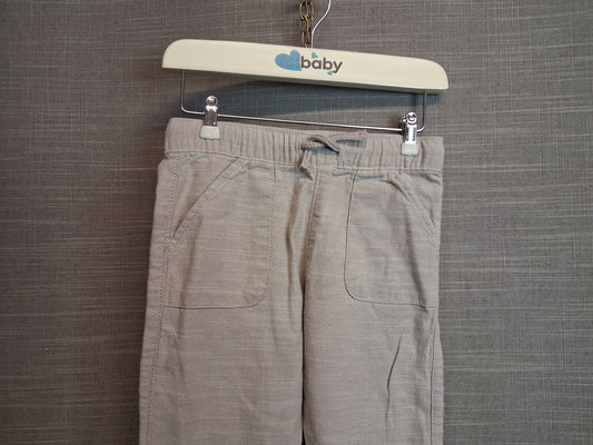 F&F Boys Beige Lightweight Roll Up Trousers Age 9-12 Months