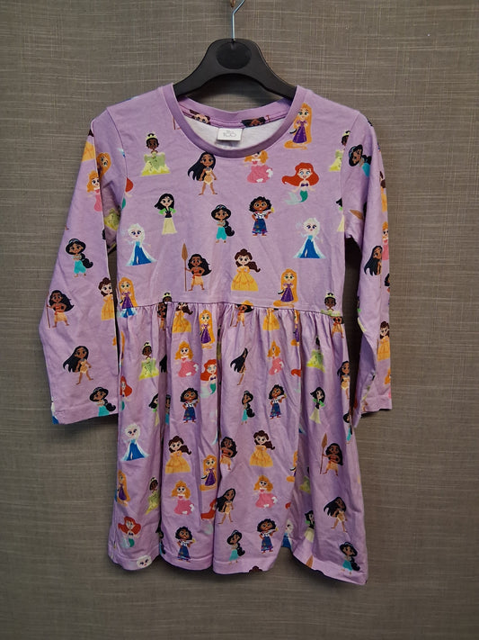 Disney Matalan Lilac Princess Character Dress Long Sleeve Jersey Age 8 Years