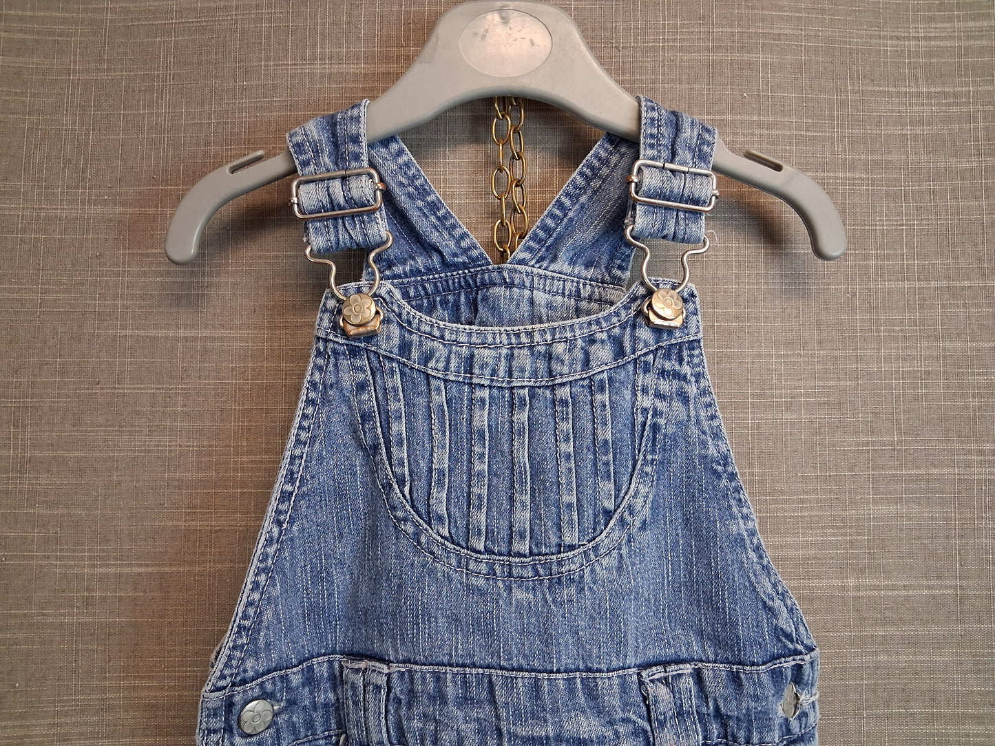 Ladybird Vintage Fifi and the Flowertots Denim Pinafore Dress Age 1-2 Years