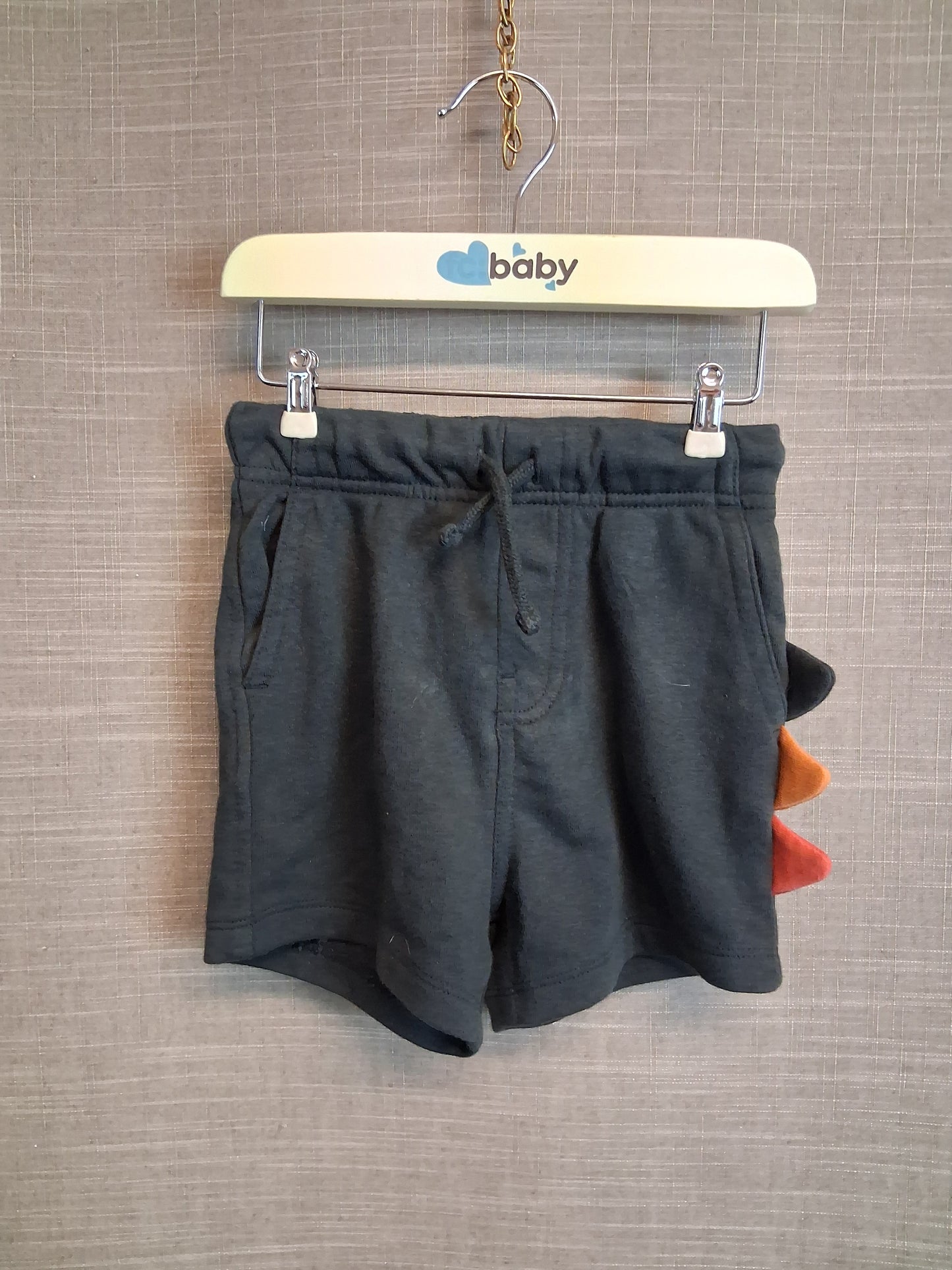 George Boys Dark Grey Jersey Shorts With Scales 18-24 Months