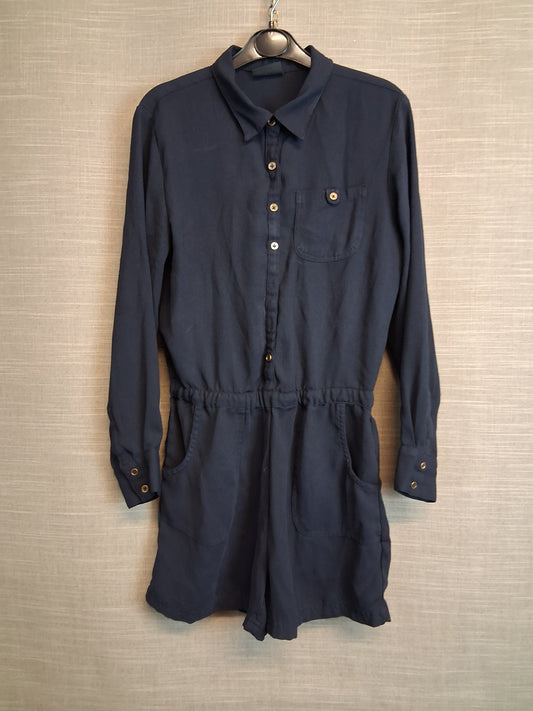 Next Girls Playsuit Navy Long Sleeve Age 11 Years
