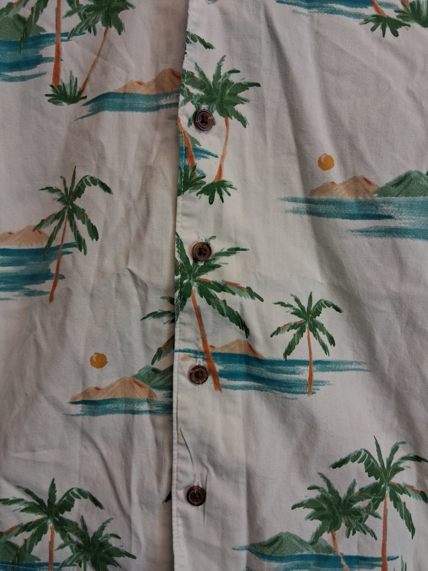 Matalan Hawaiian Style Shirt Short Sleeve Age 3-4 Years Pale Green