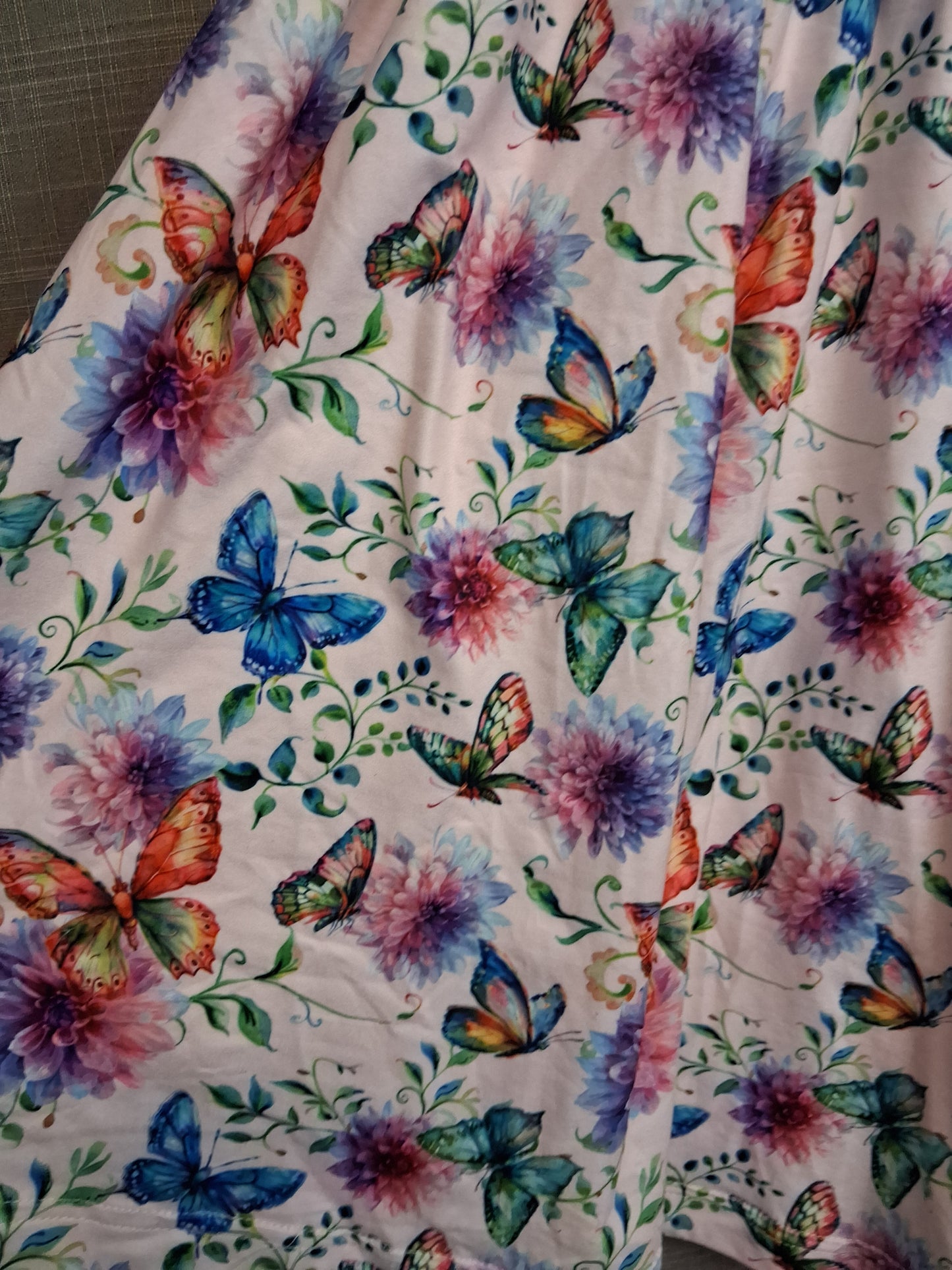 Shein Girls Sundress Sleeveless Butterfly Print Age 7 Years