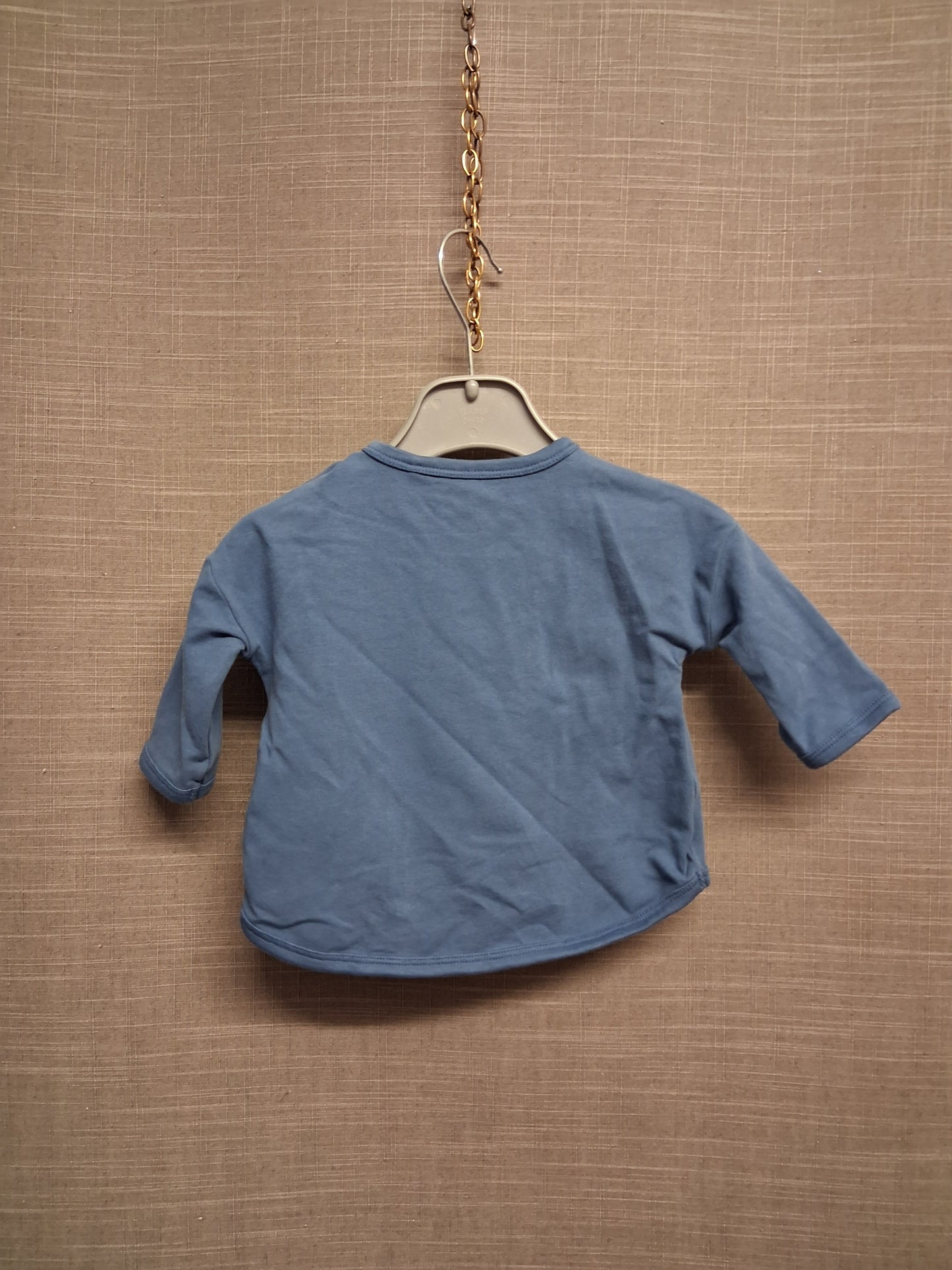 Next Boys Blue Long Sleeve Jersey T-Shirt Age 0-3 Months