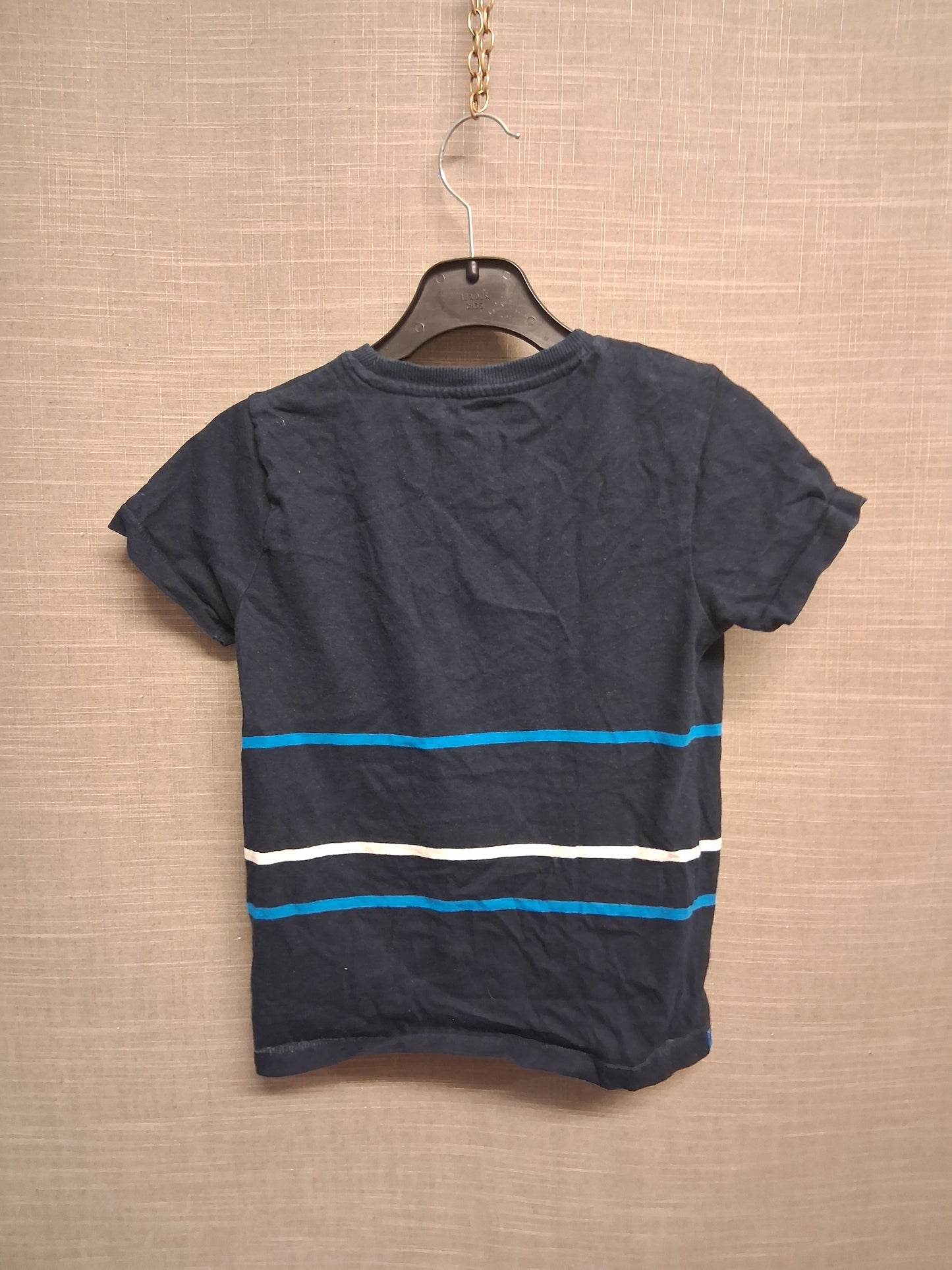 Next Boys Navy Sailing Boat Theme Short Sleeve T-Shirt Age 6-7 Years