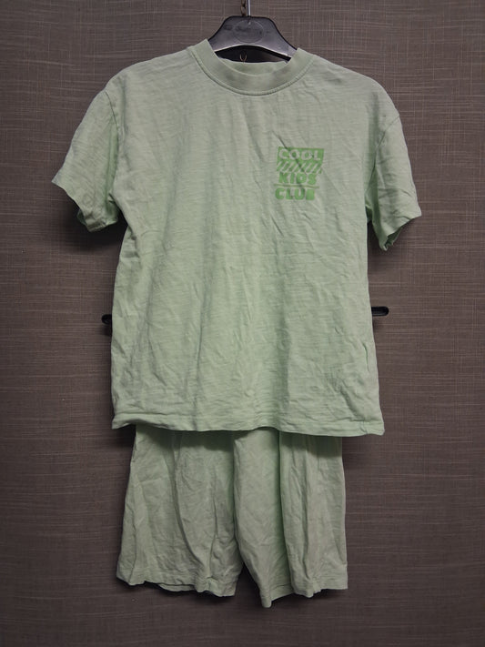 Next Boys Green 2 Piece PJs Pyjamas Set Age 3-4 Years Loose Fit