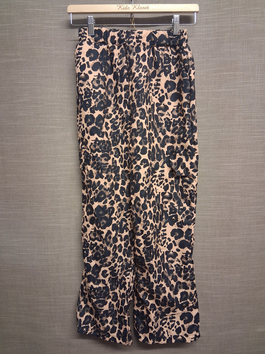 Shein Beige Black Animal Print Cargo Trousers Lightweight Age 15 years